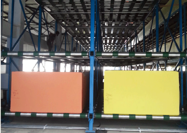 Foam stereoscopic warehouse 